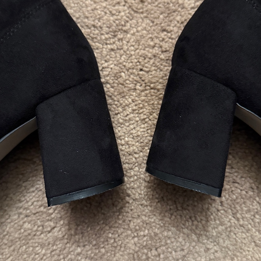 Steve Madden Osana Black Suede Over the Knee Boots Size 7.5 - Picture 11 of 16